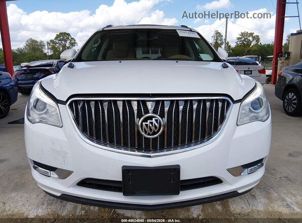 5GAKRBKDXHJ353976 2017 BUICK ENCLAVE White Вид щитка приладів