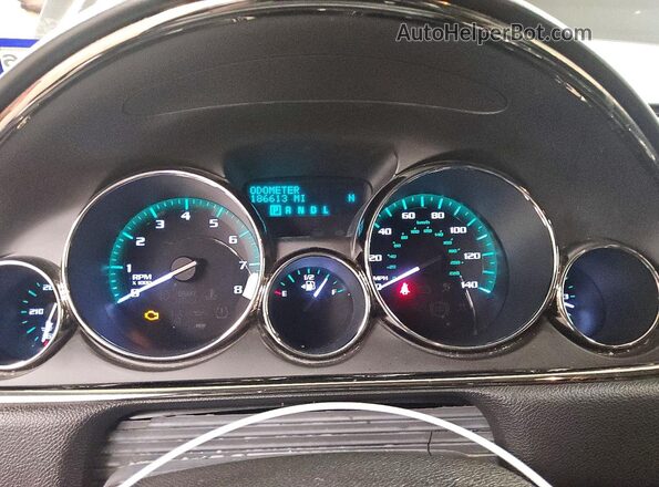 5GAKRCKD7HJ187048 2017 BUICK ENCLAVE Угольный Вид щитка приборов