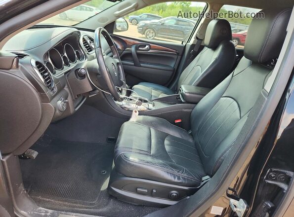 5GAKVBKD0HJ345882 2017 BUICK ENCLAVE Black წინა სალონის ხედი