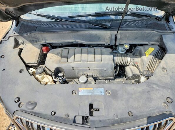 5GAKVBKD0HJ345882 2017 BUICK ENCLAVE Black ძრავის განყოფილების ხედი