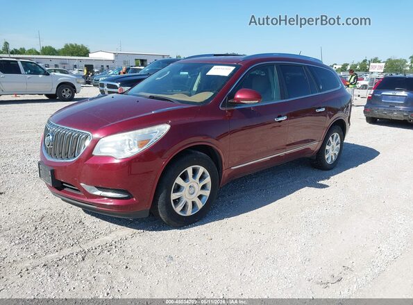 5GAKVBKD5GJ149984 2016 BUICK ENCLAVE Бордовый Передняя левая четверть