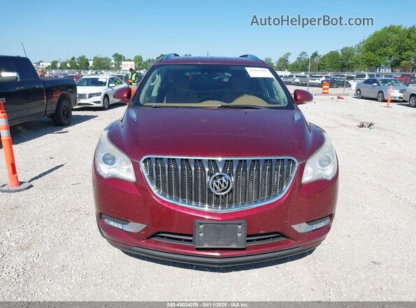 5GAKVBKD5GJ149984 2016 BUICK ENCLAVE Бордовый Вид щитка приборов
