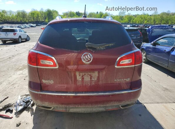 5GAKVBKD6GJ249446 2016 BUICK ENCLAVE Бордовый Вид сзади