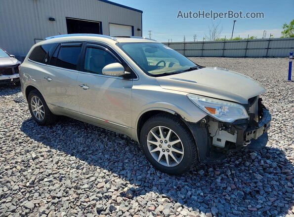 5GAKVBKD9GJ224685 2016 BUICK ENCLAVE Желто-коричневый Передняя правая четверть