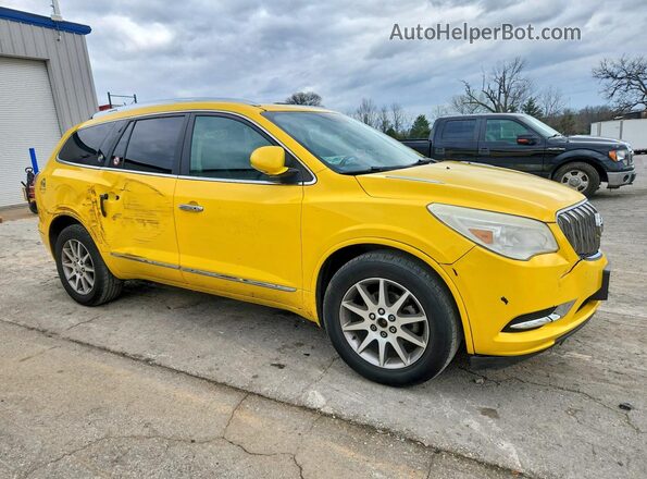 5GAKVBKDXGJ180793 2016 BUICK ENCLAVE Yellow Front right