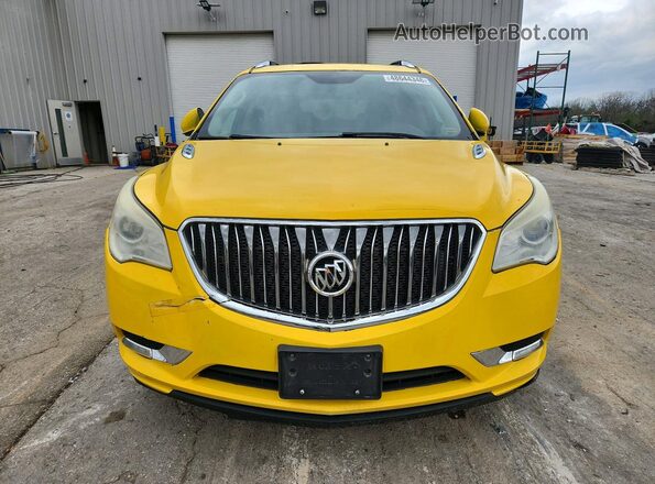 5GAKVBKDXGJ180793 2016 BUICK ENCLAVE Yellow Front view