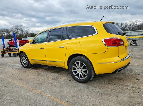 5GAKVBKDXGJ180793 2016 BUICK ENCLAVE Yellow Rear left