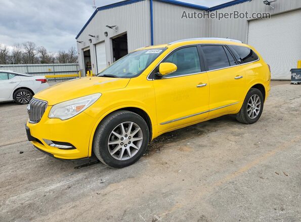 5GAKVBKDXGJ180793 2016 BUICK ENCLAVE Yellow Front left