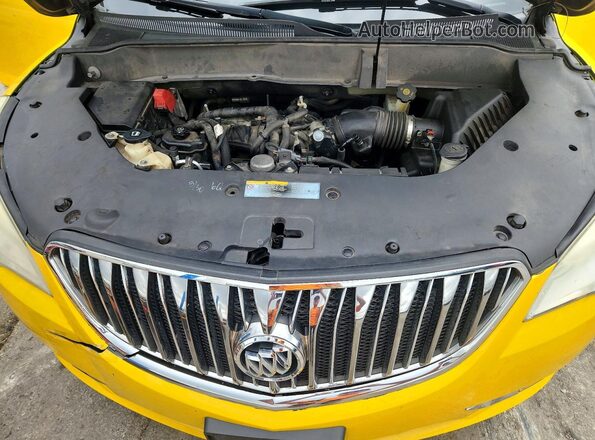 5GAKVBKDXGJ180793 2016 BUICK ENCLAVE Yellow Engine compartment view