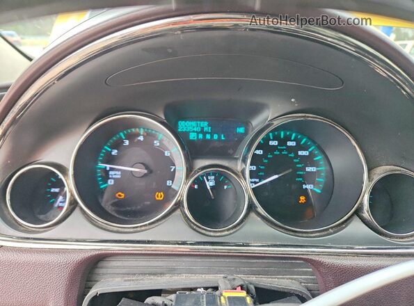 5GAKVBKDXGJ180793 2016 BUICK ENCLAVE Yellow Instrument cluster view