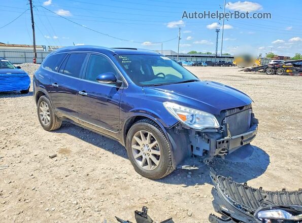 5GAKVBKDXGJ208690 2016 BUICK ENCLAVE Синий Передняя правая четверть