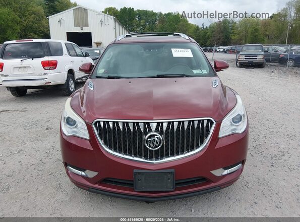 5GAKVCKD1GJ212696 2016 BUICK ENCLAVE Красный Вид спереди
