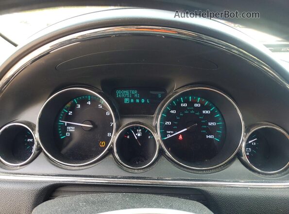 5GAKVCKD4HJ264230 2017 BUICK ENCLAVE Black Widok zestawu wskaźników