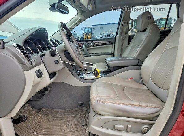 5GAKVCKDXGJ265249 2016 BUICK ENCLAVE Красный Вид салона спереди