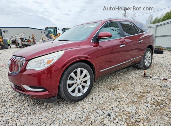 5GAKVCKDXGJ265249 2016 BUICK ENCLAVE Красный Передняя левая четверть