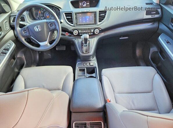 5J6RM3H91GL006733 2016 HONDA CR-V Серебряный Вид панели приборов