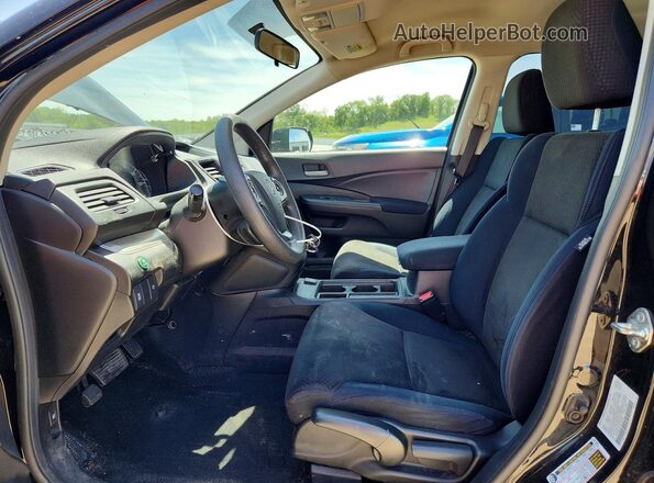 5J6RM4H35GL058108 2016 HONDA CR-V Black Widok wnętrza z przodu