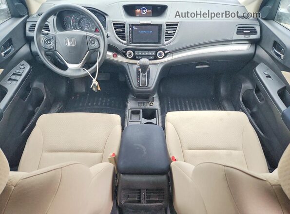 5J6RM4H55GL100665 2016 HONDA CR-V Белый Вид панели приборов