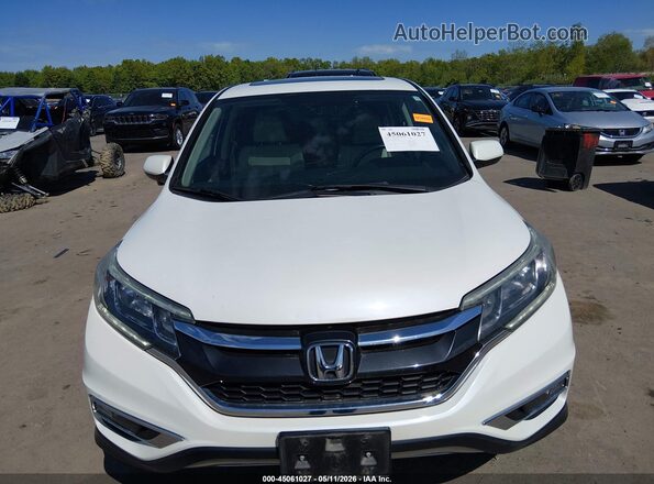 5J6RM4H5XGL051074 2016 HONDA CR-V Белый Вид щитка приборов
