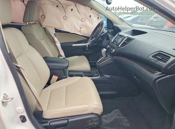 5J6RM4H76GL051851 2016 HONDA CR-V White Widok wnętrza z przodu