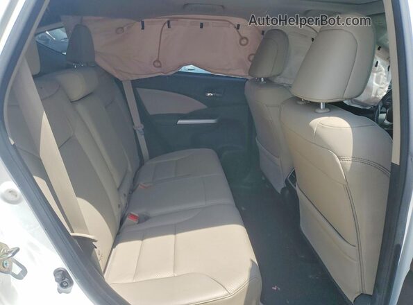 5J6RM4H76GL051851 2016 HONDA CR-V White Widok wnętrza z tyłu