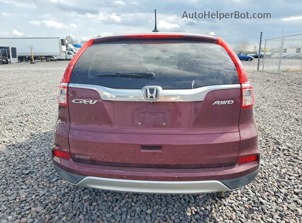 5J6RM4H77GL060820 2016 HONDA CR-V Maroon Vista trasera