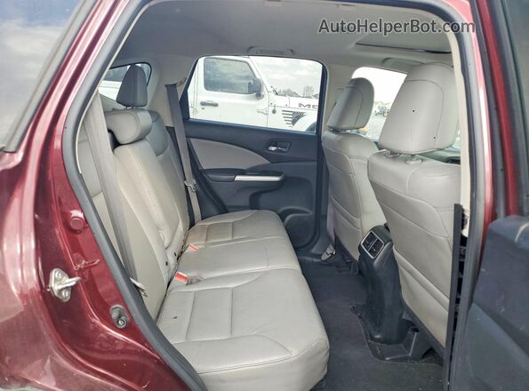 5J6RM4H77GL060820 2016 HONDA CR-V Maroon Vista de los asientos traseros