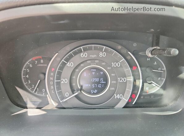 5J6RM4H77GL125181 2016 HONDA CR-V Black Widok zestawu wskaźników