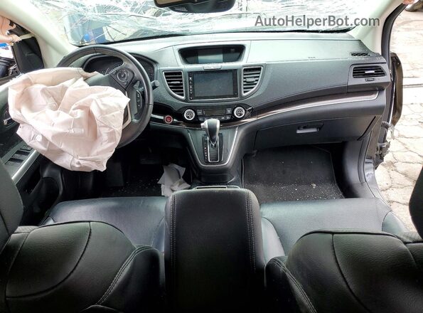 5J6RM4H90GL034741 2016 HONDA CR-V Черный Вид панели приборов