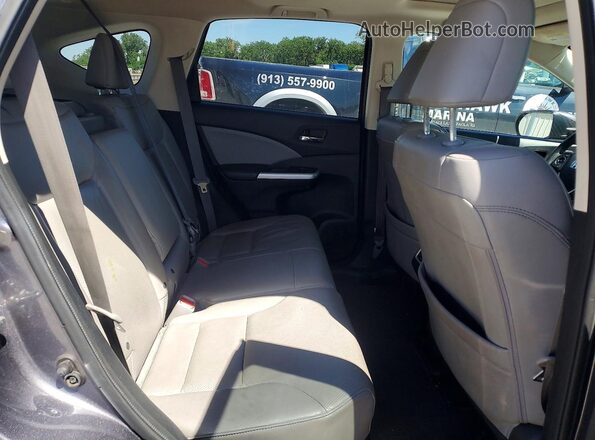 5J6RM4H94GL139945 2016 HONDA CR-V Gray Rear interior view