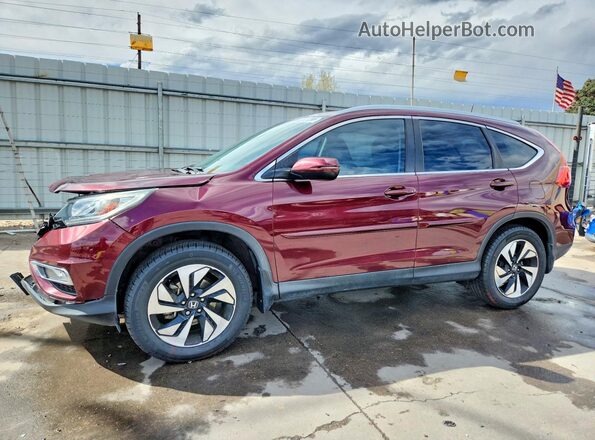 5J6RM4H95GL092702 2016 HONDA CR-V Темно-бордовый Передняя левая четверть