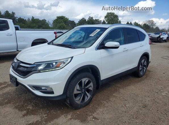 5J6RM4H96GL110298 2016 HONDA CR-V White Առջևի ձախ երեք քառորդ տեսարան