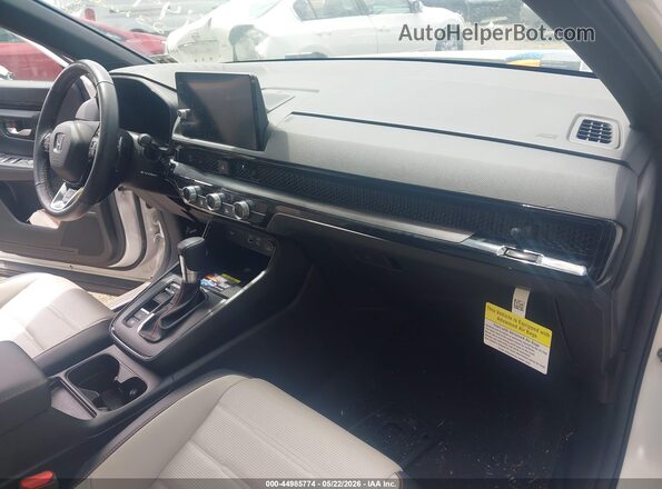 5J6RS6H97PL005366 2023 HONDA CR-V HYBRID White Widok wnętrza z przodu