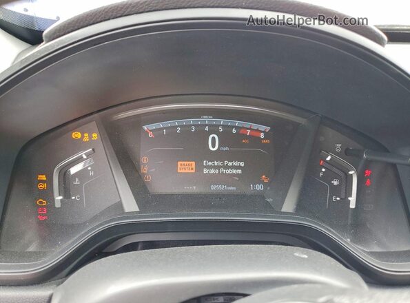 5J6RW1H27LL009826 2020 HONDA CR-V Blue ხელსაწყოთა პანელის ხედი
