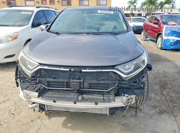 5J6RW1H59KA007595 2019 HONDA CR-V Gray Vista frontal