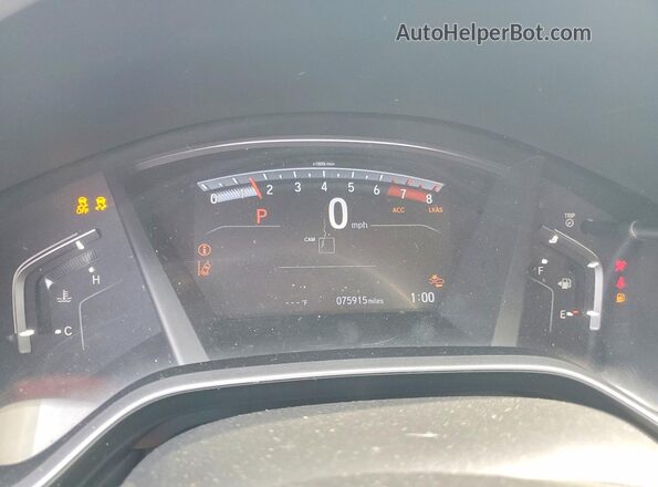5J6RW1H59KA007595 2019 HONDA CR-V Gray Vista del cuadro de instrumentos