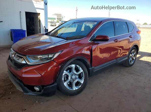 5J6RW1H8XKL005191 2019 HONDA CR-V Maroon Front left