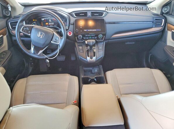 5J6RW1H8XKL005191 2019 HONDA CR-V Maroon Dashboard view