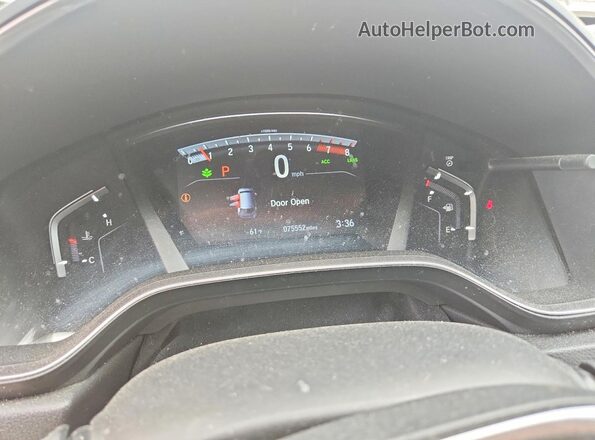 5J6RW2H58JL031539 2018 HONDA CR-V Black Вид щитка приладів