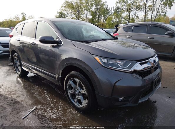 5J6RW2H80KA020641 2019 HONDA CR-V Серый Передняя правая четверть