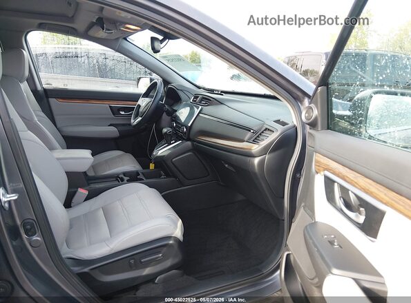 5J6RW2H80KA020641 2019 HONDA CR-V Серый Вид салона спереди