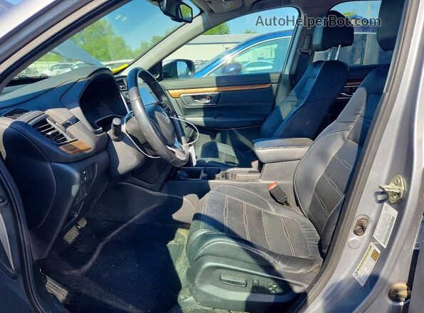 5J6RW2H84KL016449 2019 HONDA CR-V Серебряный Вид салона спереди