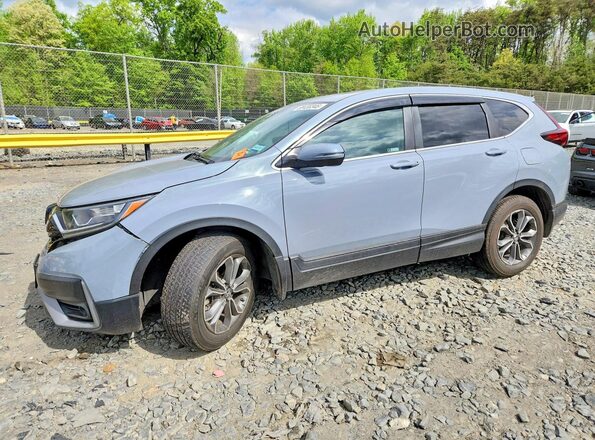 5J6RW2H84MA003635 2021 HONDA CR-V Синий Передняя левая четверть