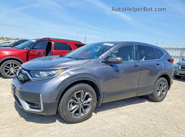 5J6RW2H89ML008012 2021 HONDA CR-V Gray წინა მარცხენა ხედი სამი მეოთხედიდან