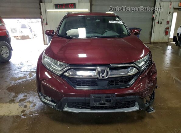 5J6RW2H92JL033600 2018 HONDA CR-V Темно-бордовый Вид спереди