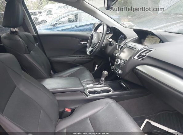 5J8TB4H72GL011804 2016 ACURA RDX Черный Вид салона спереди