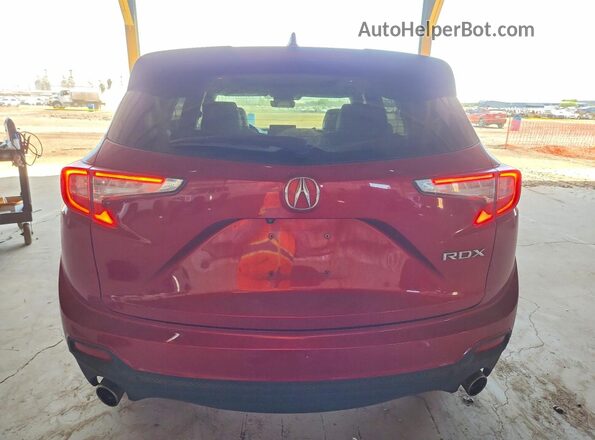 5J8TC1H32LL010171 2020 ACURA RDX Red Vista trasera