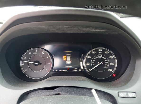 5J8TC1H57LL011804 2020 ACURA RDX White Widok zestawu wskaźników