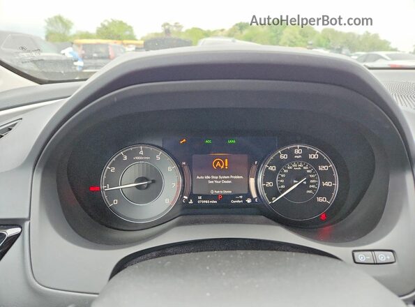 5J8TC2H34LL005849 2020 ACURA RDX Black Vista del cuadro de instrumentos