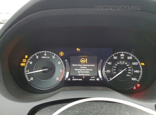 5J8TC2H34PL025833 2023 ACURA RDX Black ხელსაწყოთა პანელის ხედი